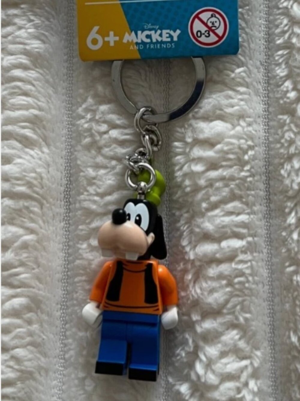 LEGO DISNEY GOOFY MINIFIGURE KEY CHAIN-#854196-NWT!